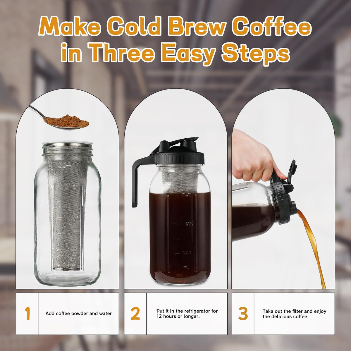 Cold Brew Coffee Maker 64 oz