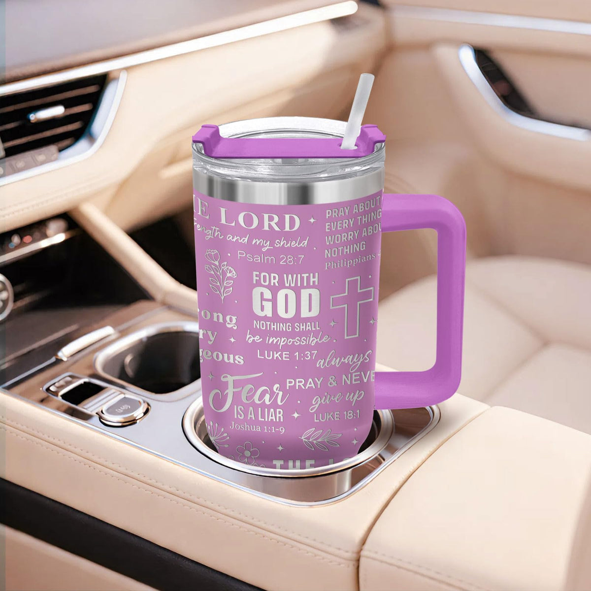 Child God Inspirational Bible 40 oz Tumbler with Handle