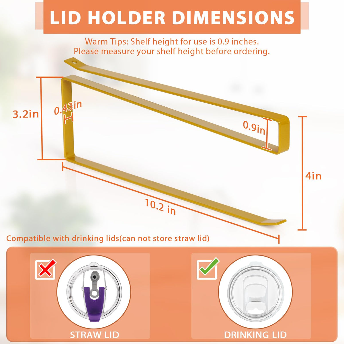 2 Pack Tumbler Lid Organizer
