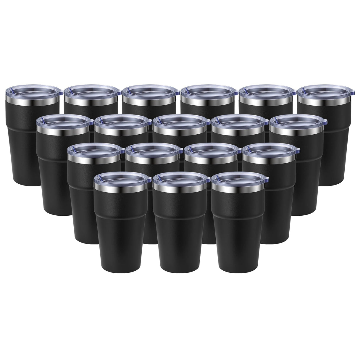 16oz Tumbler Double Wall Vacuum Insulated Travel Mug Bulk (18 Count)