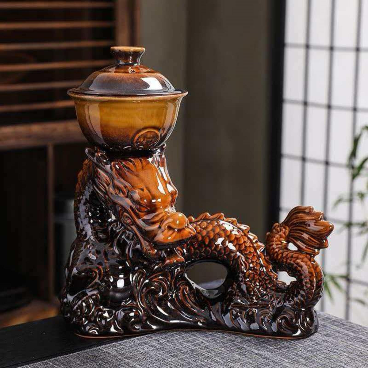 Chinese Gongfu Tea Set Ceramic Teapot with Infuser