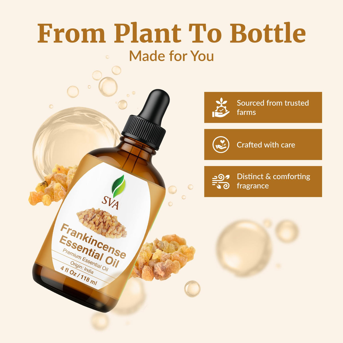 SVA Frankincense Essential Oil with Dropper (4 Fl Oz)