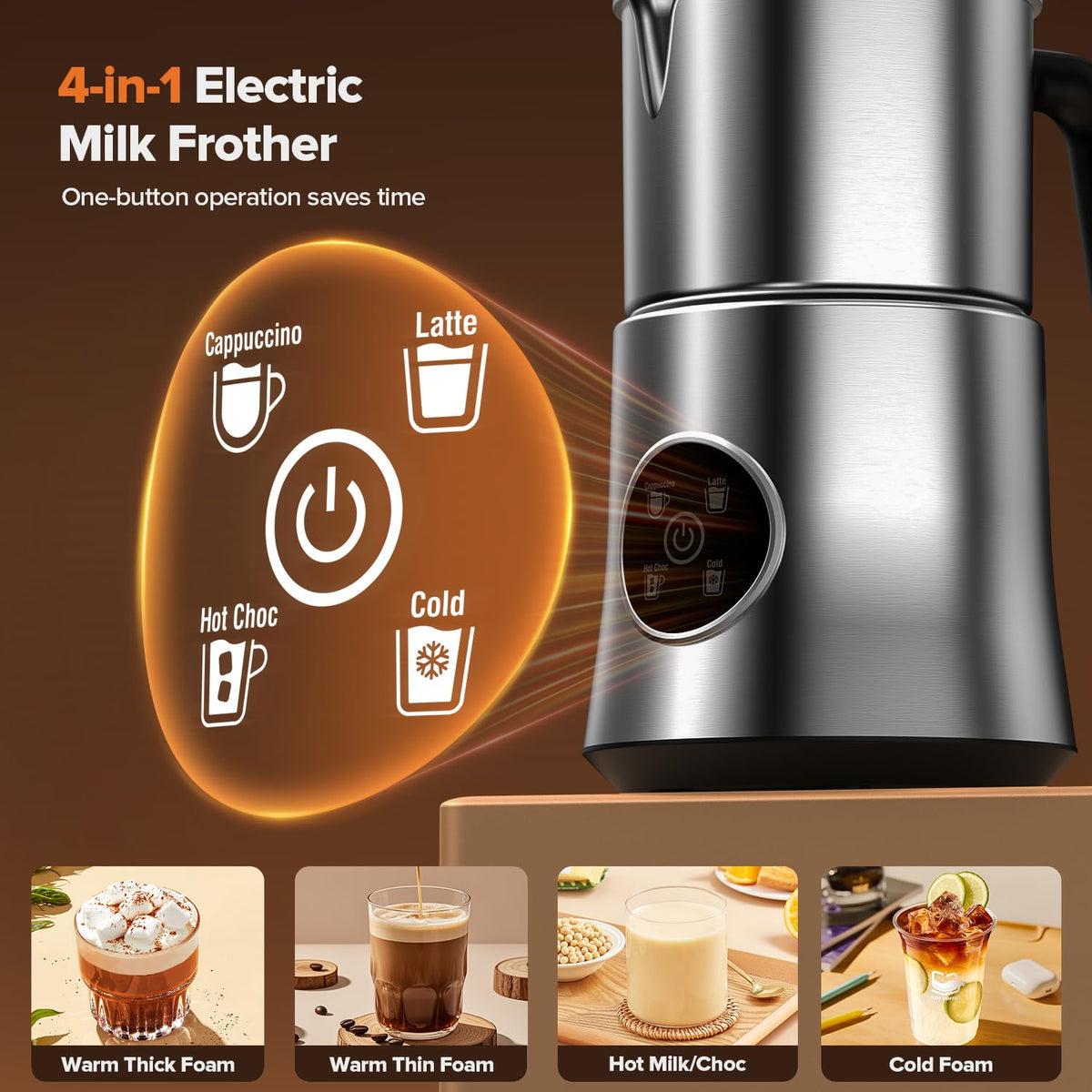 Milk Frother and Steamer