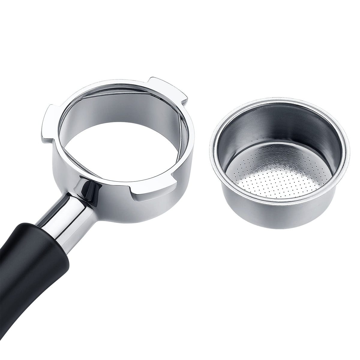 51mm Naked Bottomless Portafilter 3 Ears Fits Delonghi Dedica EC680 and EC685