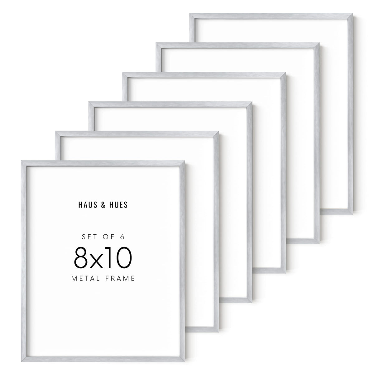 8x10 Silver Picture Frames (6 Count)