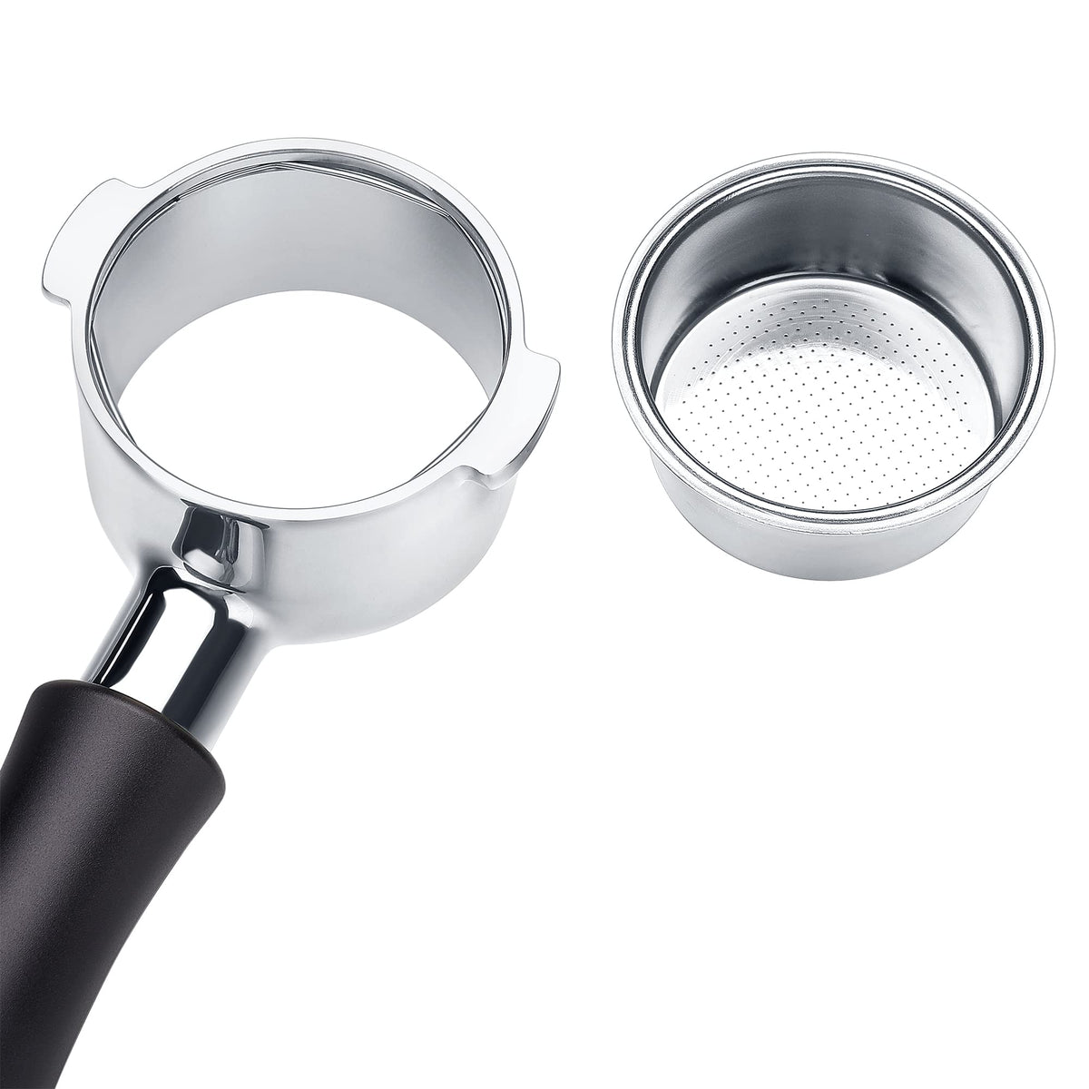 51mm Naked Bottomless Portafilter 2 Ears Fits Delonghi ECP3420