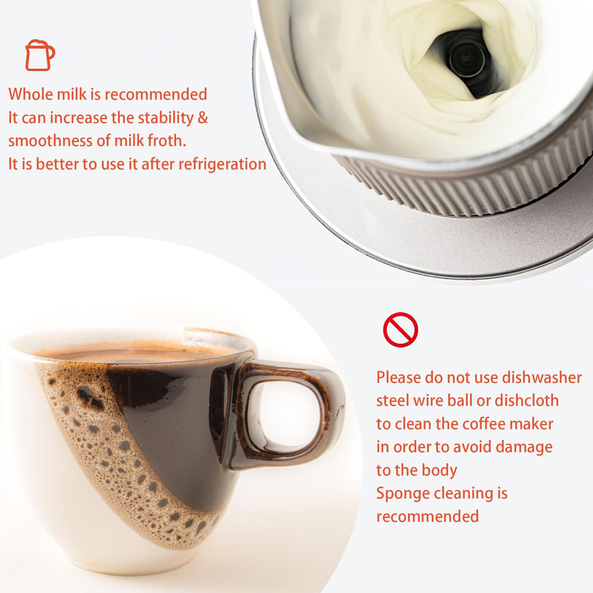 Espresso Maker with Milk Frother Electric Moka Pot 2 (3 Count)