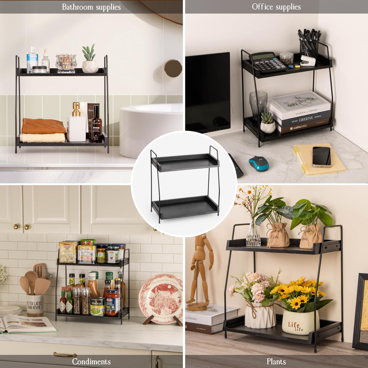 2 Tier Coffee Station Organizer