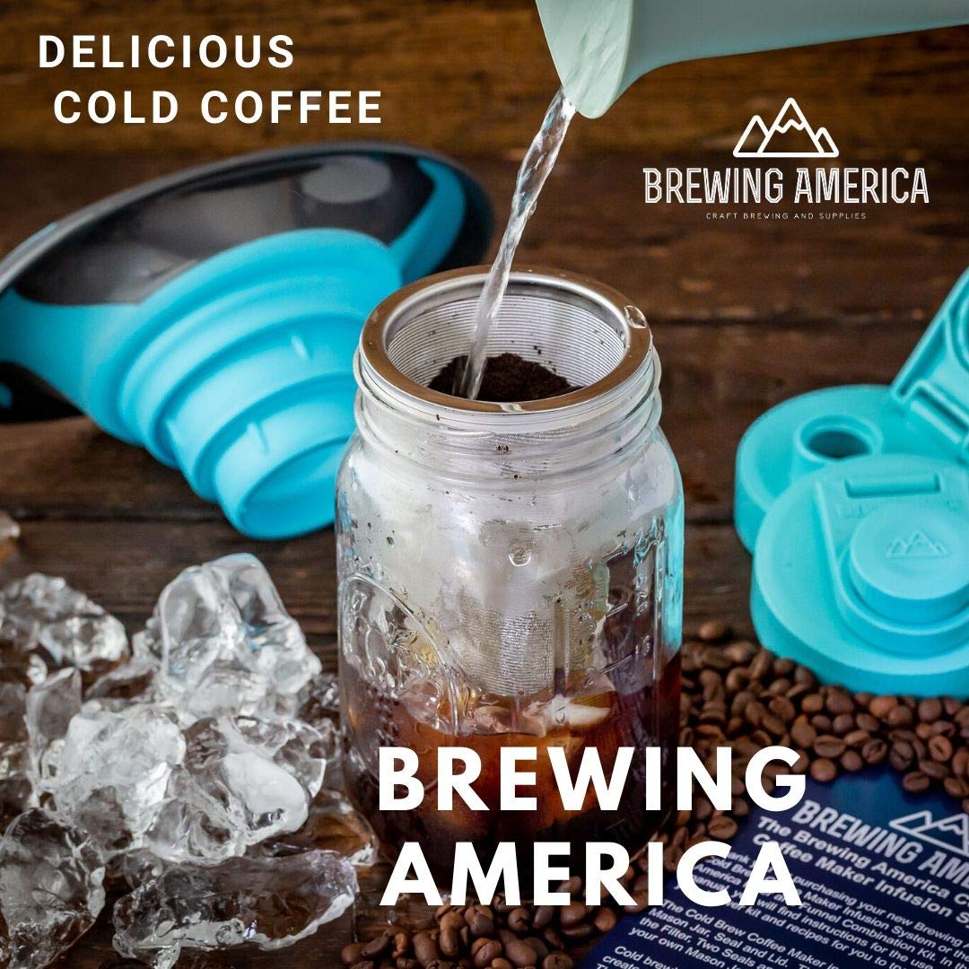 Cold Brew Filter for Mason Jar Wide Mouth Coffee Maker