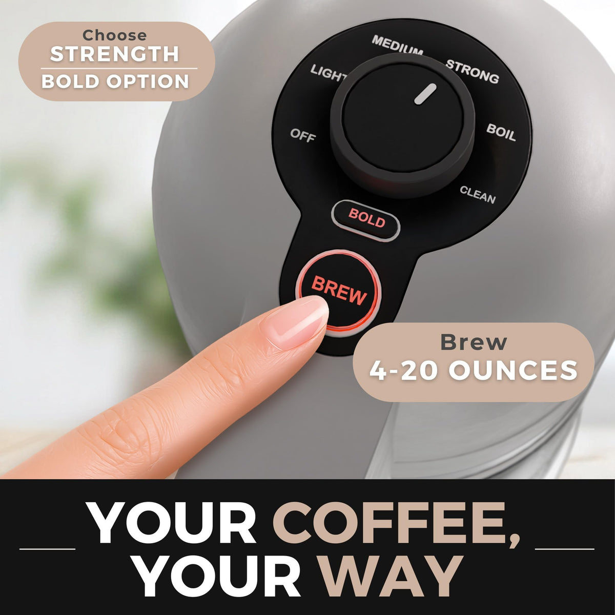 Micro Café Brewer Compact Coffee Maker for K