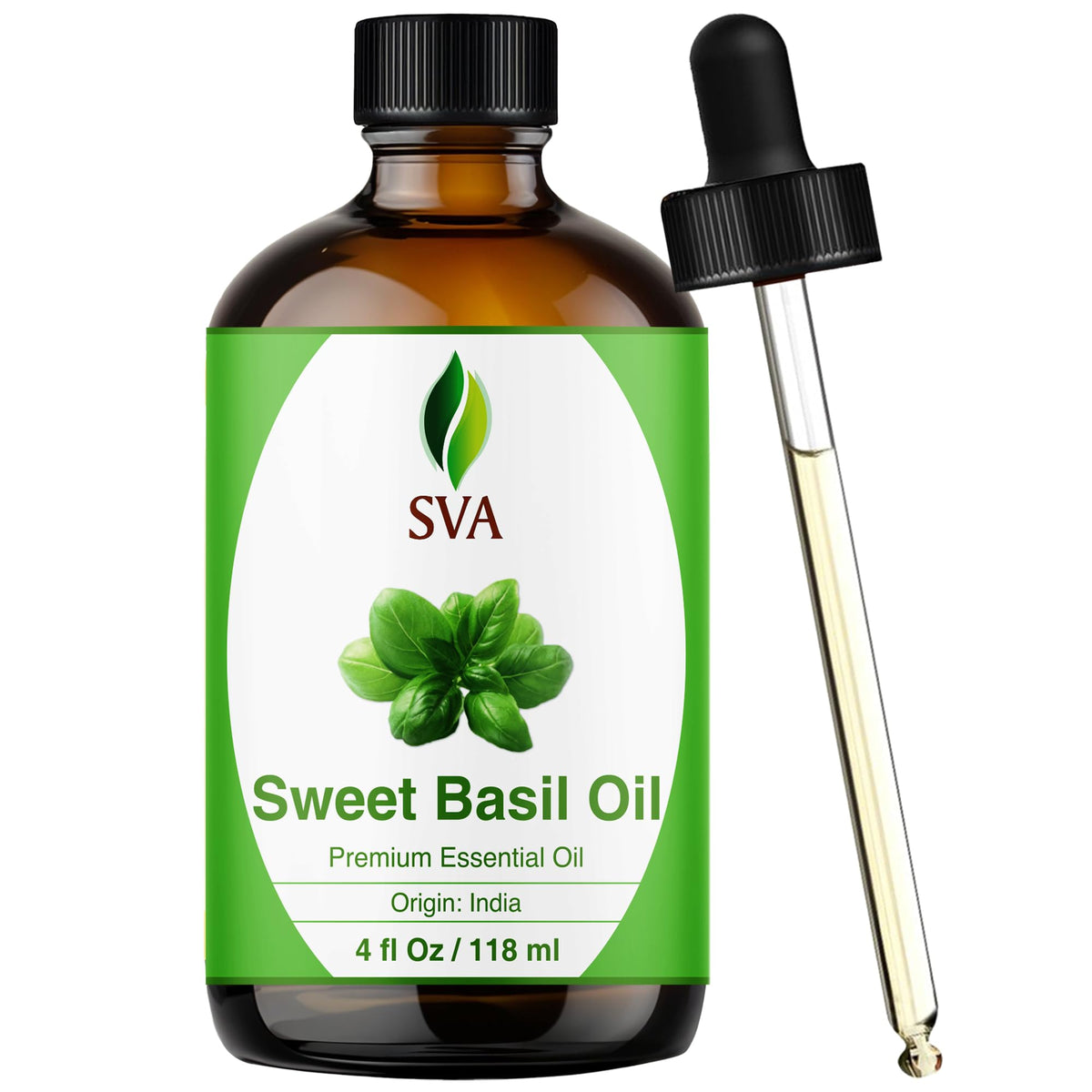 SVA Sweet Basil Essential Oil (4 Fl Oz)
