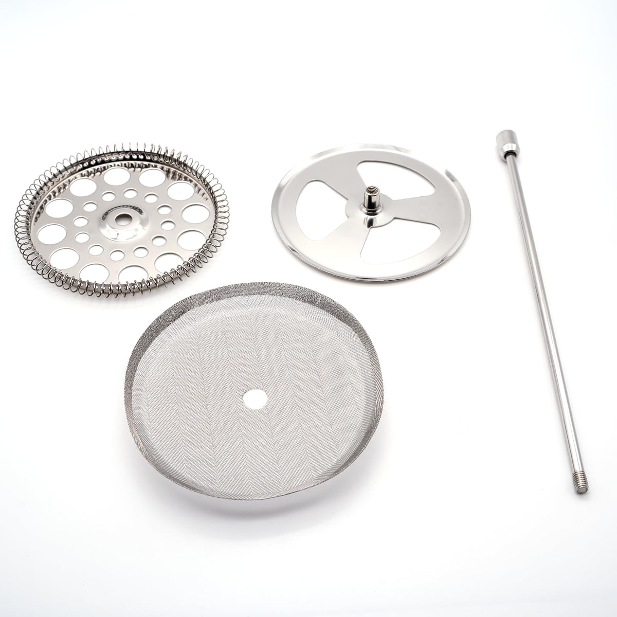 5 piece Stainless Steel French Press Brewing Set Replacement Kit (5 Count)