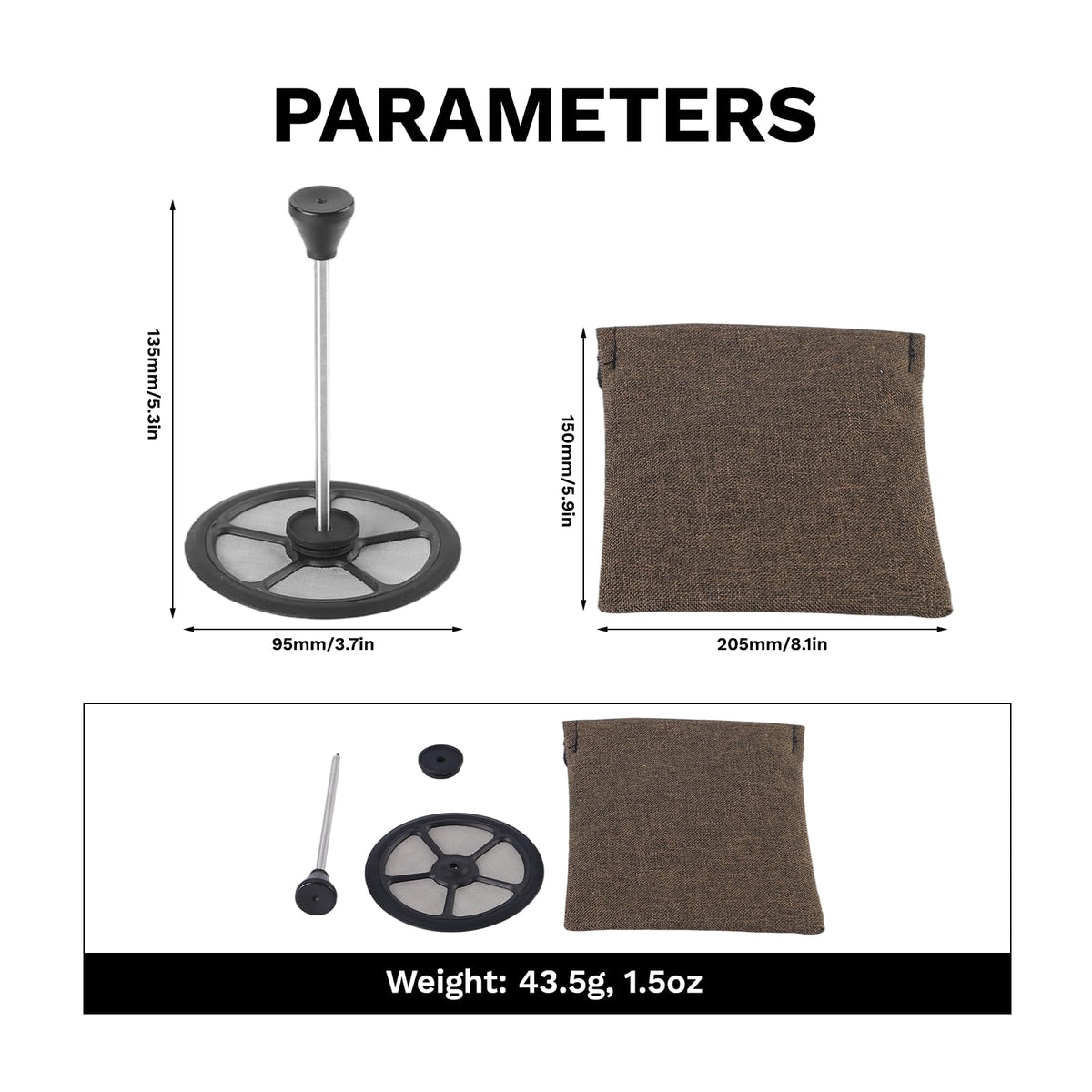 Petrel French Press Coffee Filter