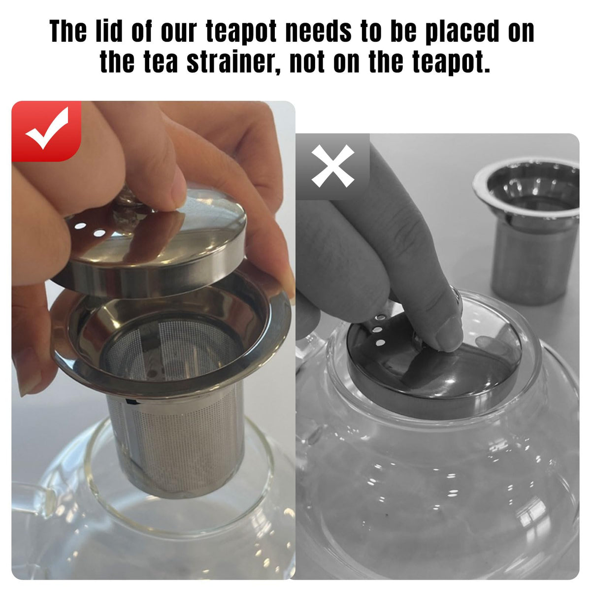 Glass Teapot with Infuser (40 Fl Oz)