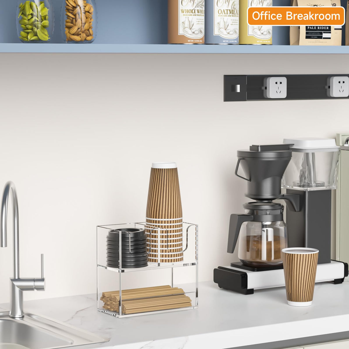 3 Compartment Cup Holder for Countertop