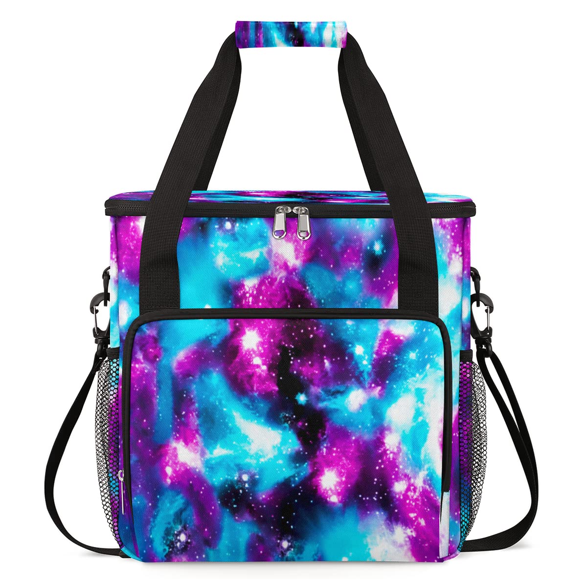 Funny Galaxy Coffee Maker Carring Bag Glitter Space Travel Storage Tote Bag Compatible with Keurig K