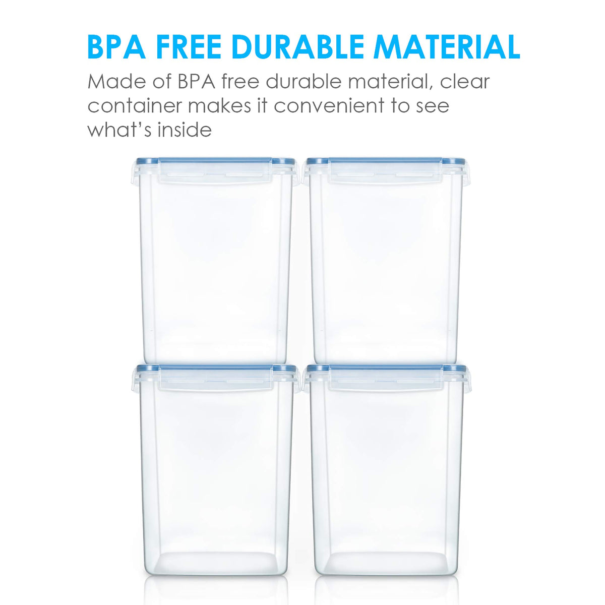 5.2L Flour Sugar Storage Containers (4 Count)