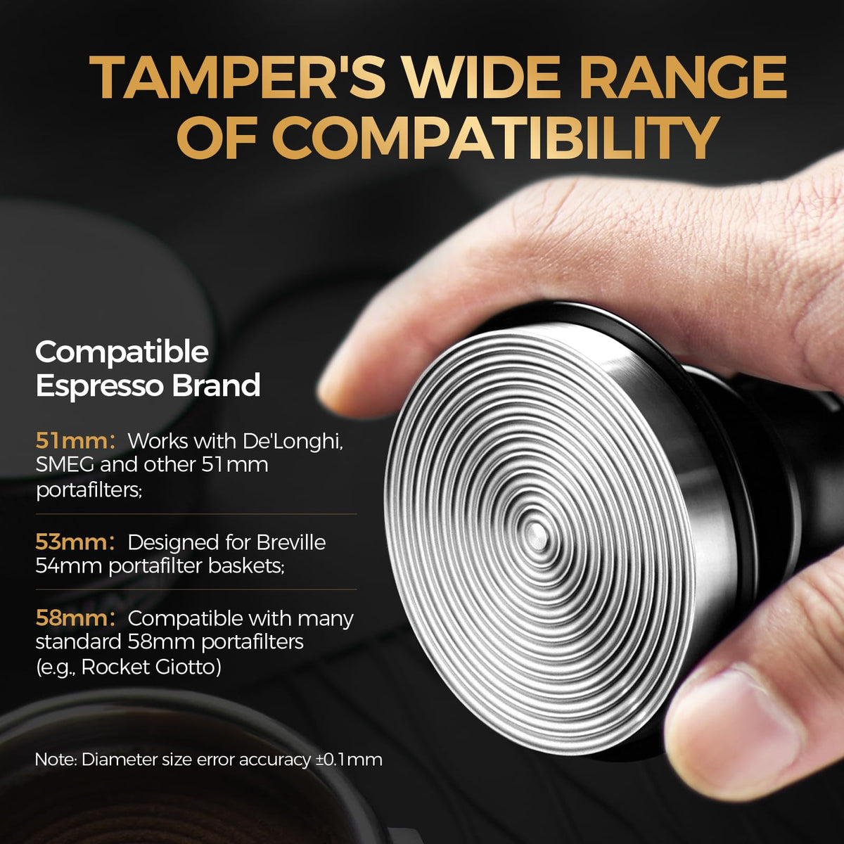 58.35mm Espresso Tamper