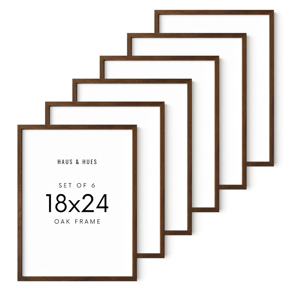 Walnut Wood 18x24 Picture Frames (6 Count)