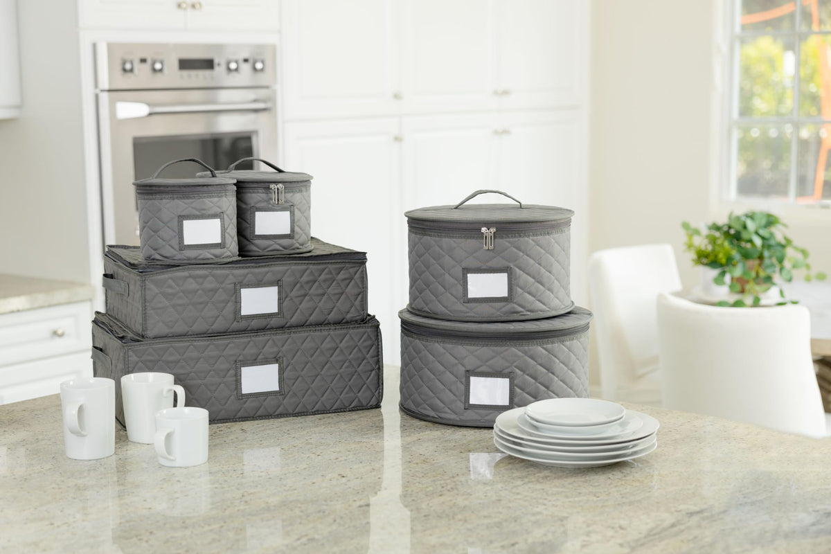 2 Pack China Storage Containers for Dinner Plates (2 Count)