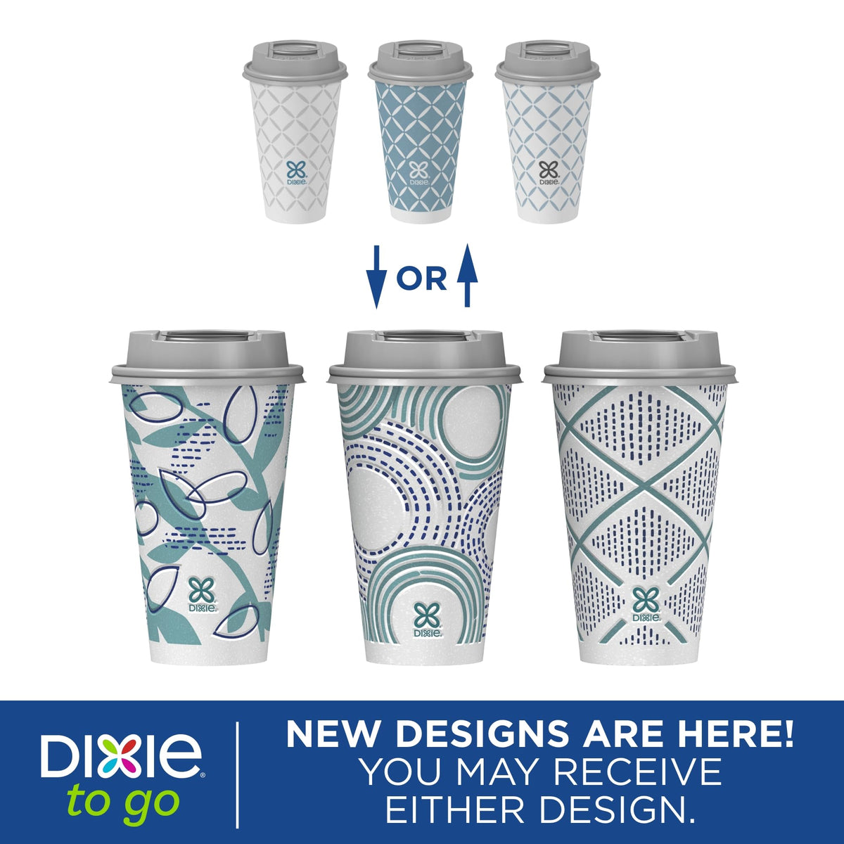 To Go Paper Coffee Cups With Lids (108 Count)