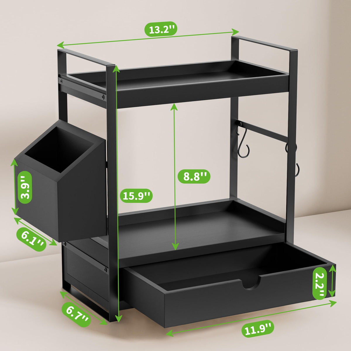 2 Tier Bathroom Counter Organizer