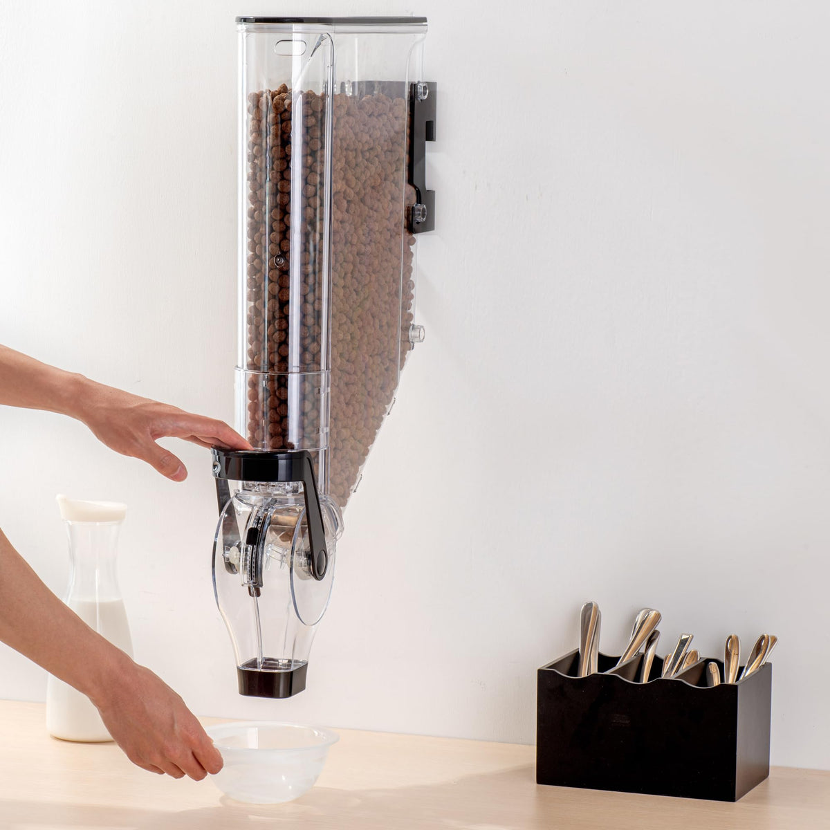 Cereal Dispenser 3 gal Plastic Wall