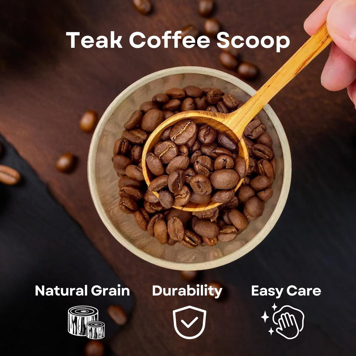 Wooden Coffee Scoop for Ground Coffee