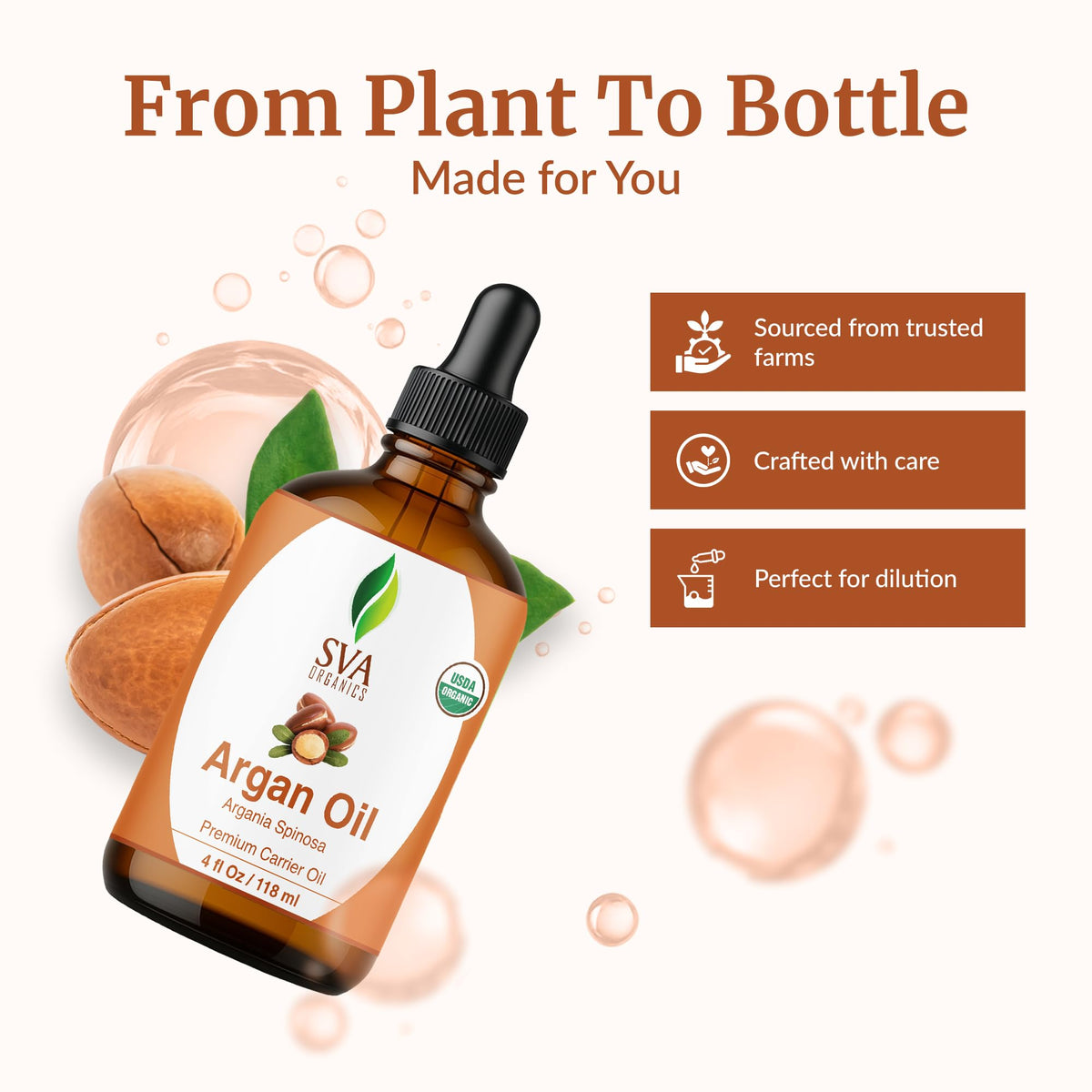 SVA Organic Argan Carrier Oil (4 Fl Oz)