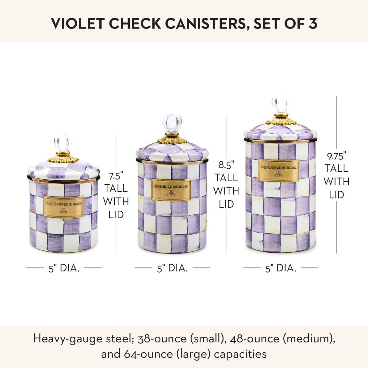 Enamel Canister Set