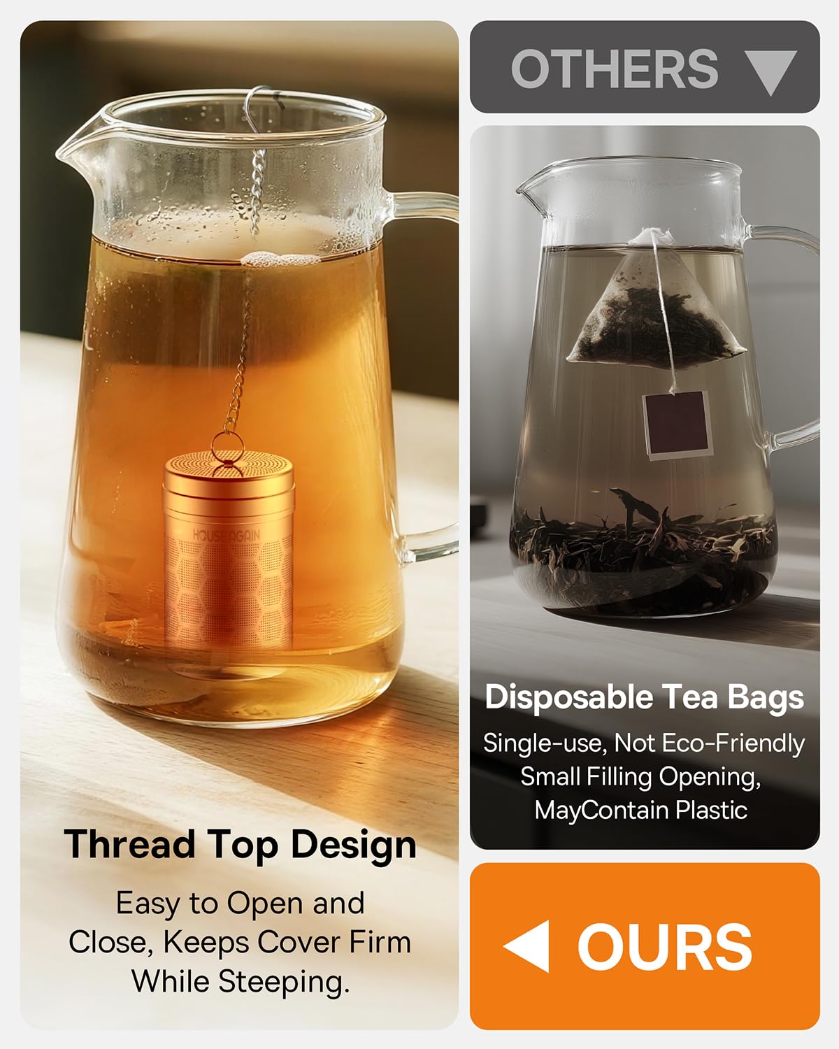 Tea Infusers Extra Fine Mesh Tea Strainers for Loose Tea