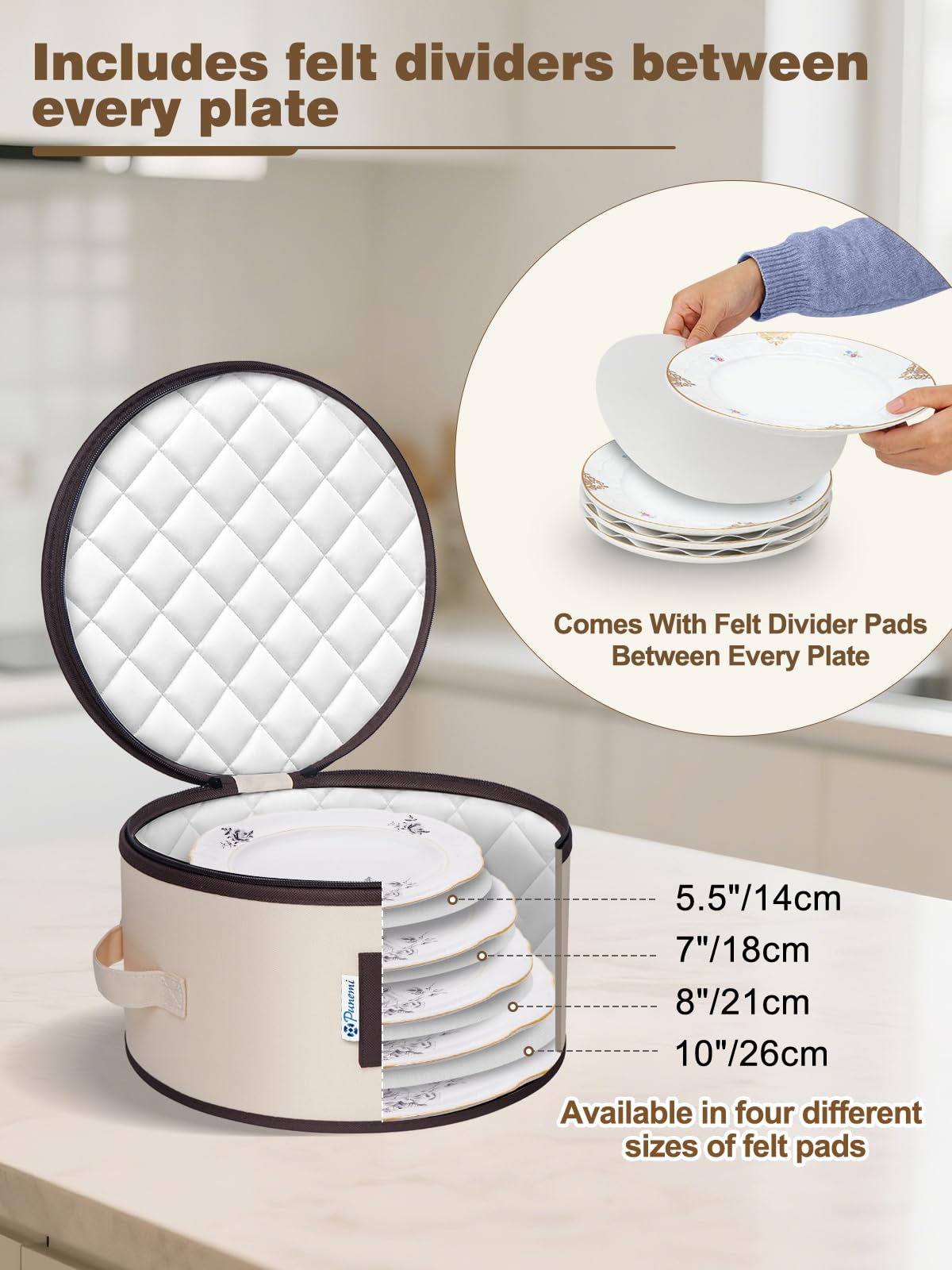 Fine China Storage Containers (2 Count)