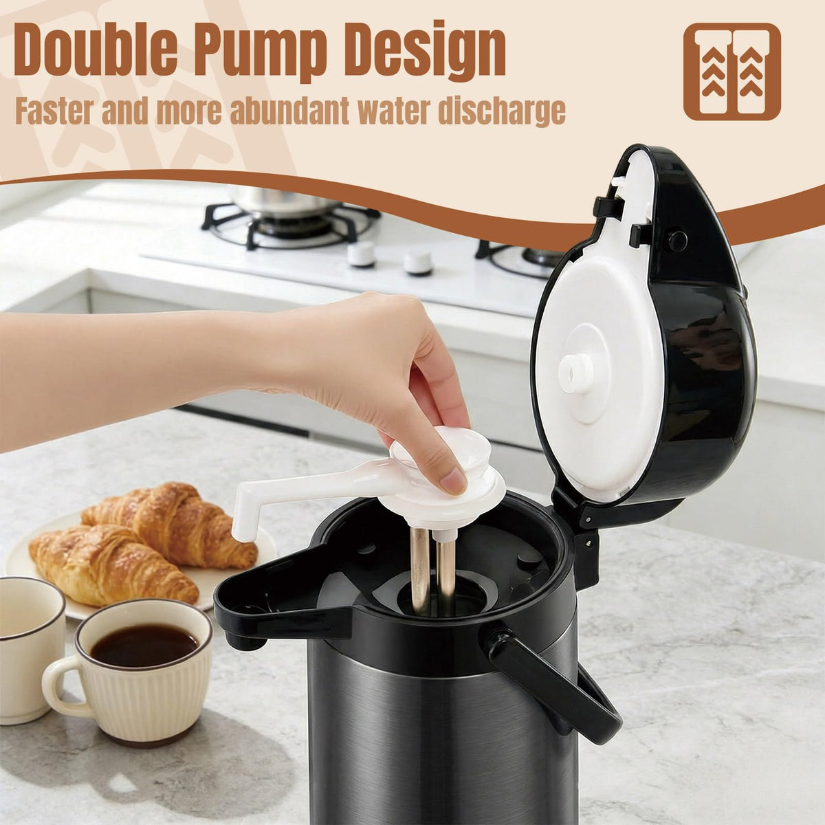 Airpot Coffee Dispenser with Pump