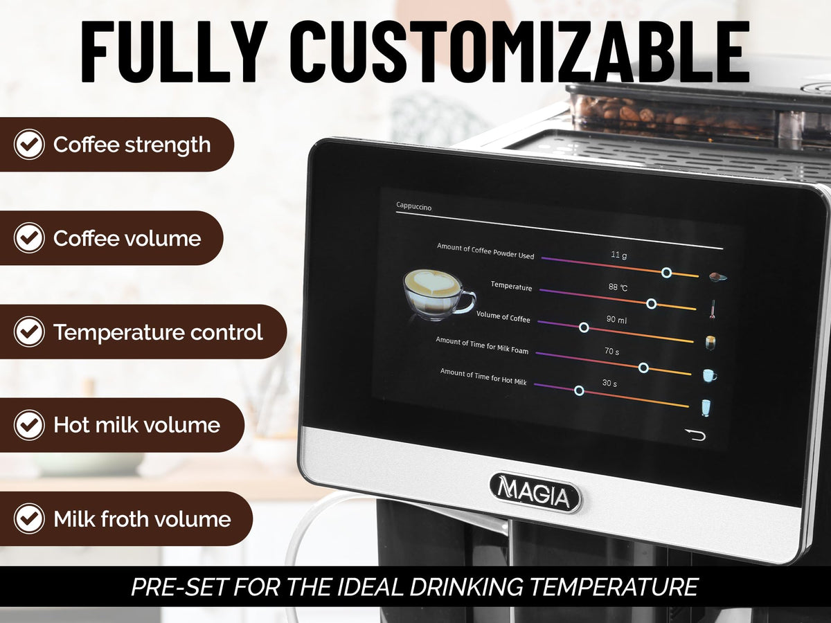 Zulay Magia Fully Automatic Espresso Machine With Grinder