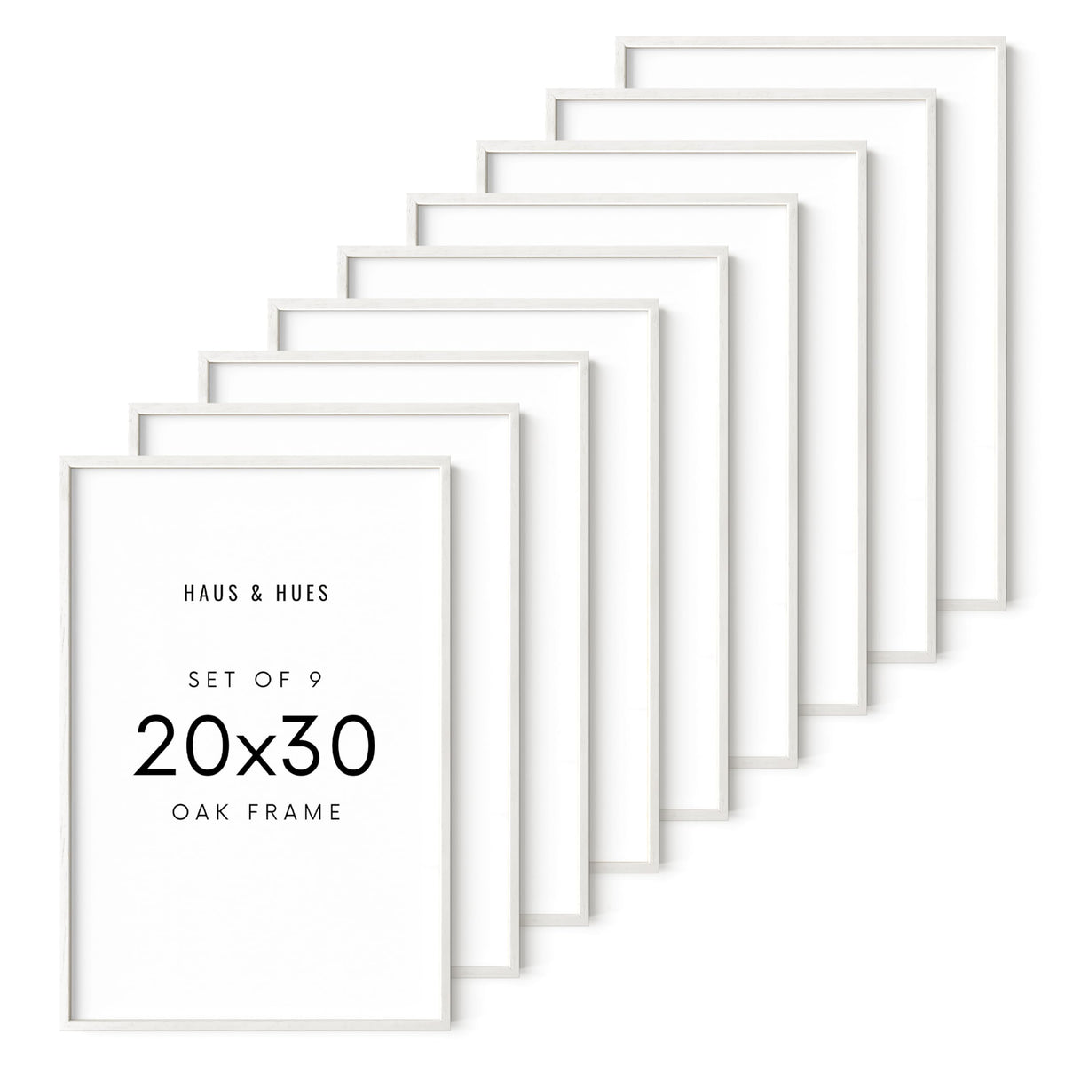 White Oak Wood 20x30 Picture Frames
