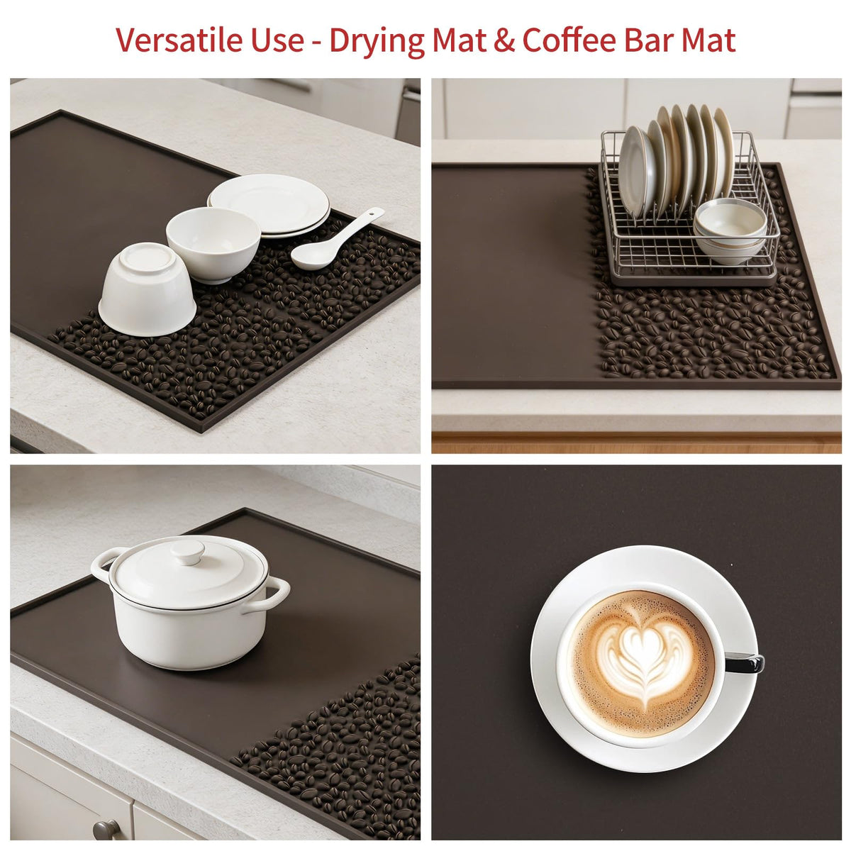 25"x17" Coffee machine Mat Large