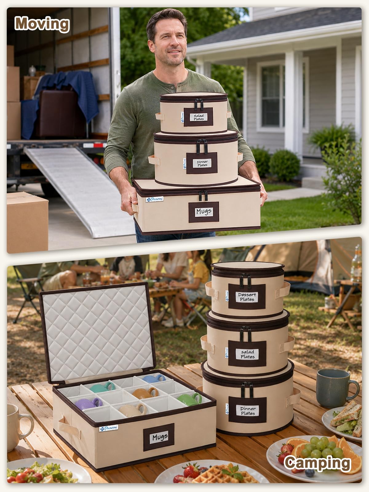 Fine China Storage Containers (2 Count)