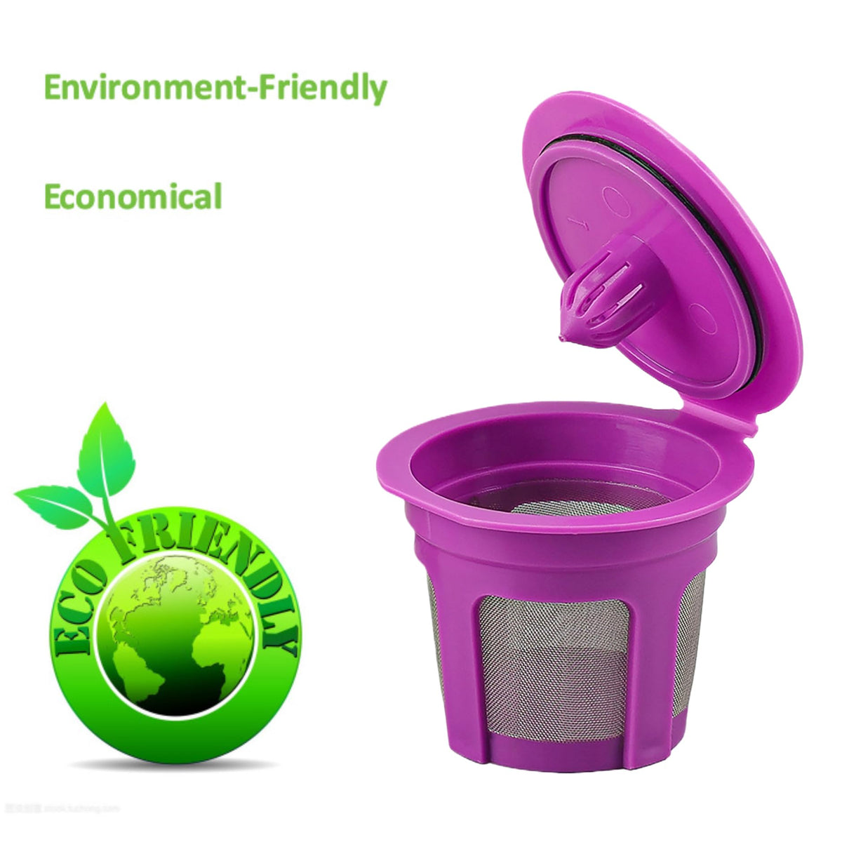 4 Pack Reusable K Cups Coffee Filters (4 Count)