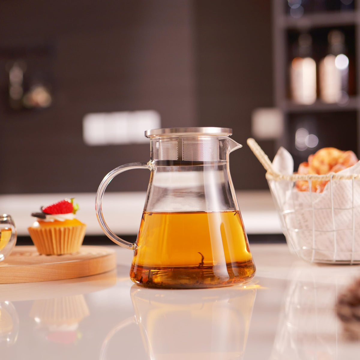 40oz 1200ml Glass Teapot Stovetop Safe