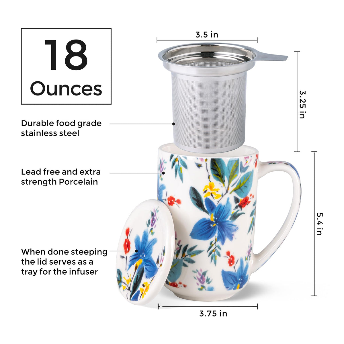 Tea Cup With Infuser and Lid