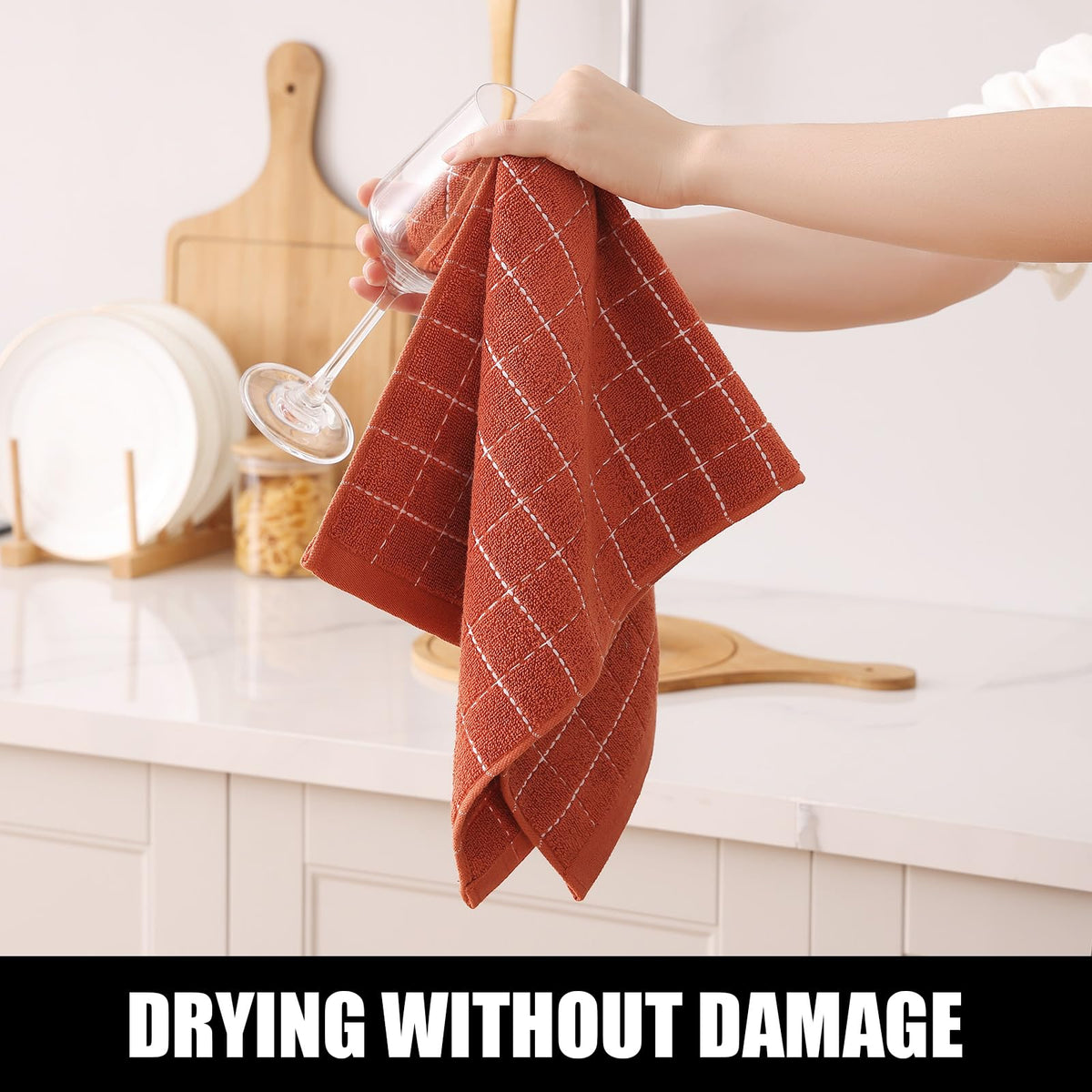 100% Cotton Terry Kitchen Towels (6 Count)