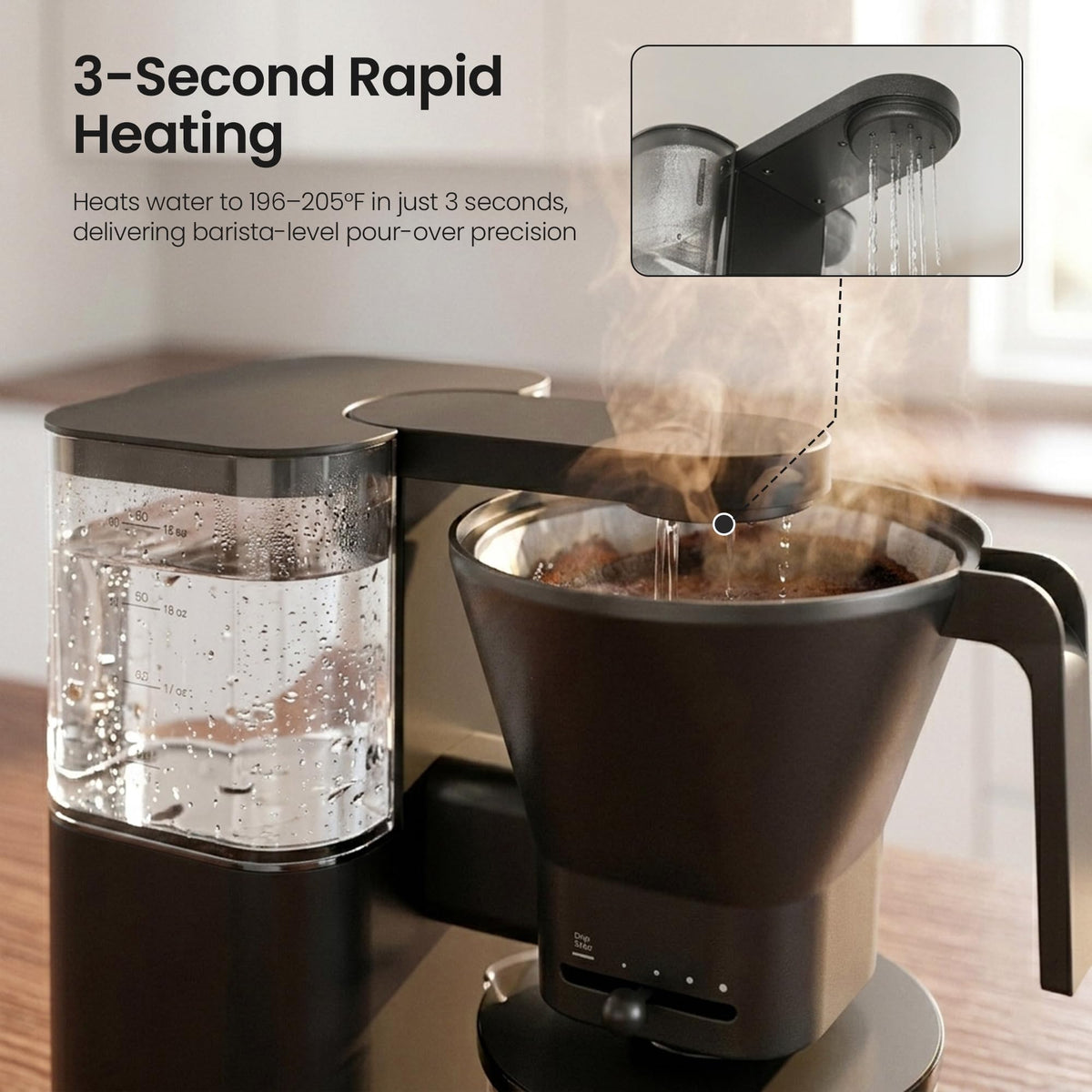 SCA Certified 8 Cup Drip Coffee Maker