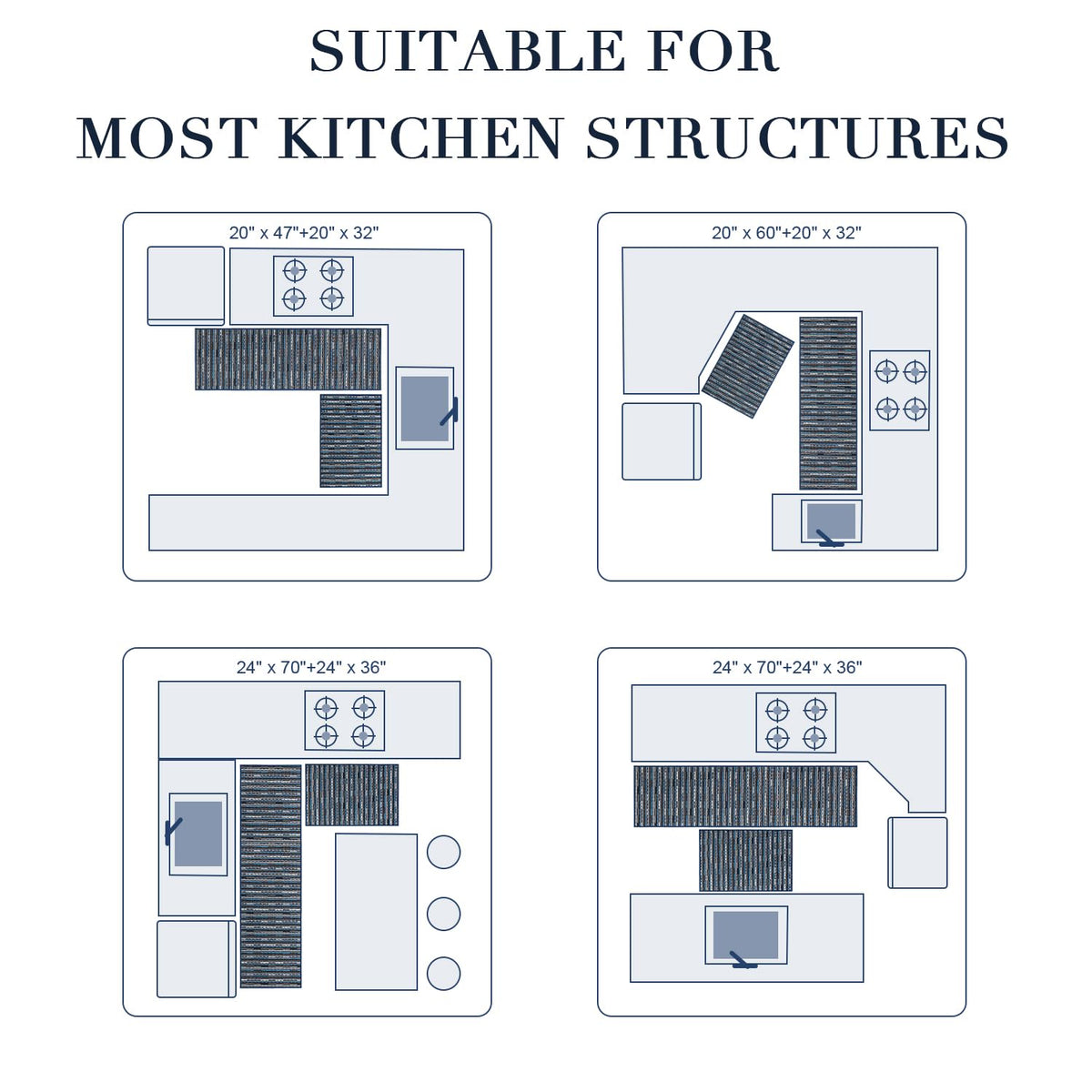 Kitchen Rugs Sets of 2