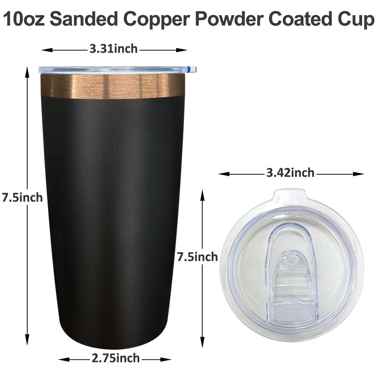 10 oz Coffee Tumbler Travel Coffee Mug