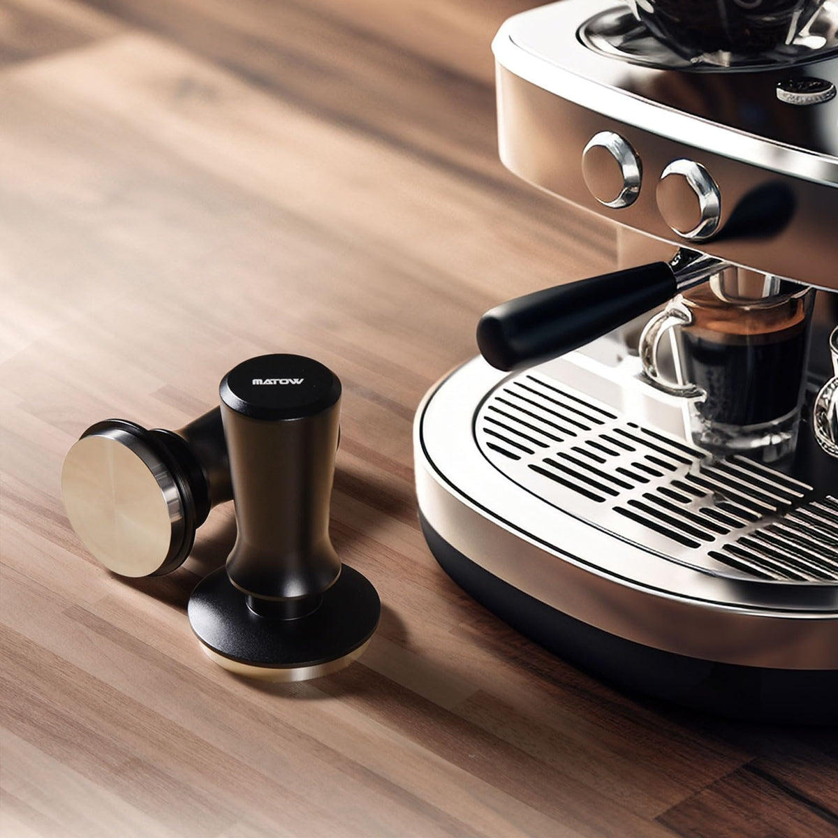 58.5mm Spring Loaded Espresso Hand Tamper Fits 58mm Standard Portafilter