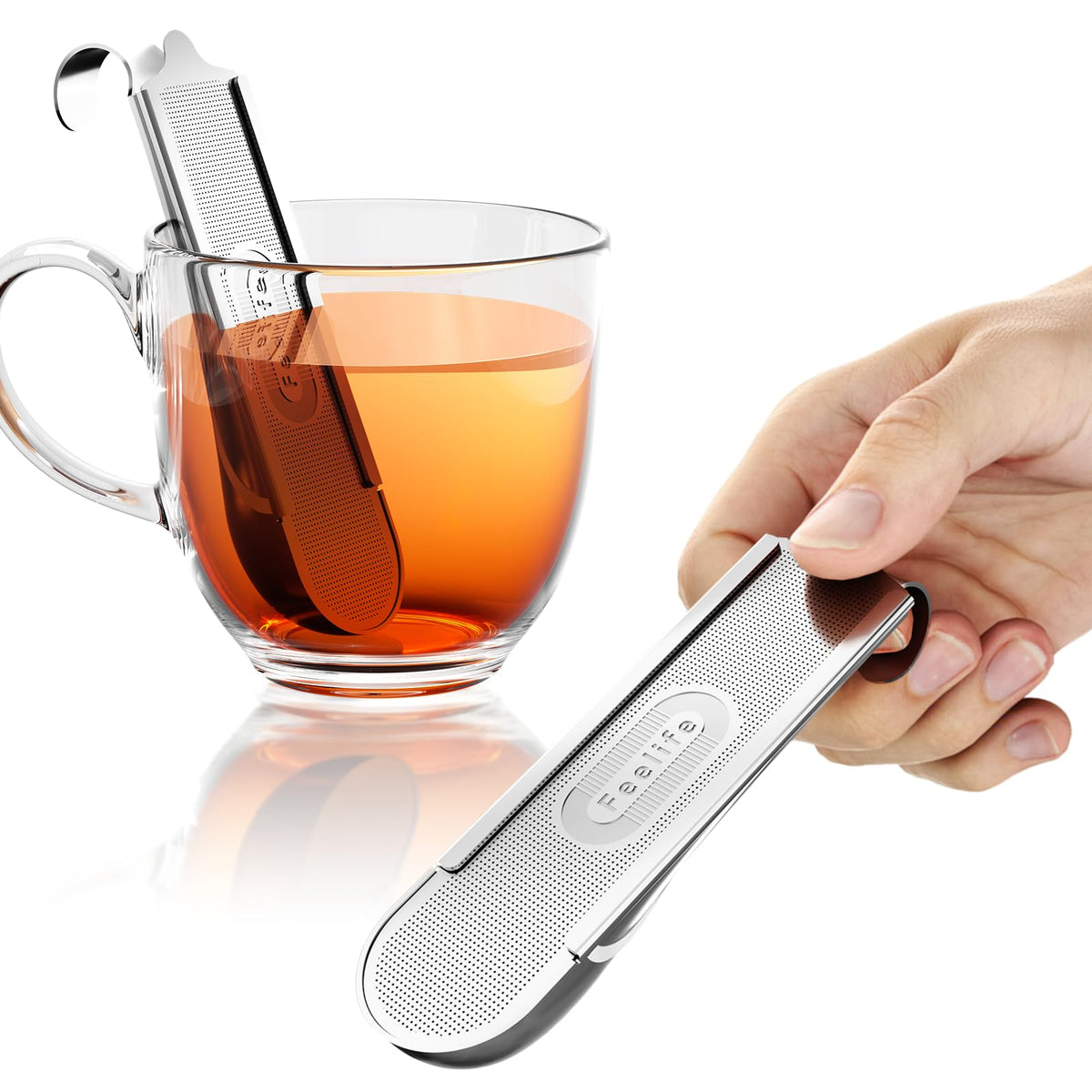 2Pcs 2-in-1 Tea Scoop Infuser for Loose Leaf Tea Strainer Fine Mesh (2 Count)