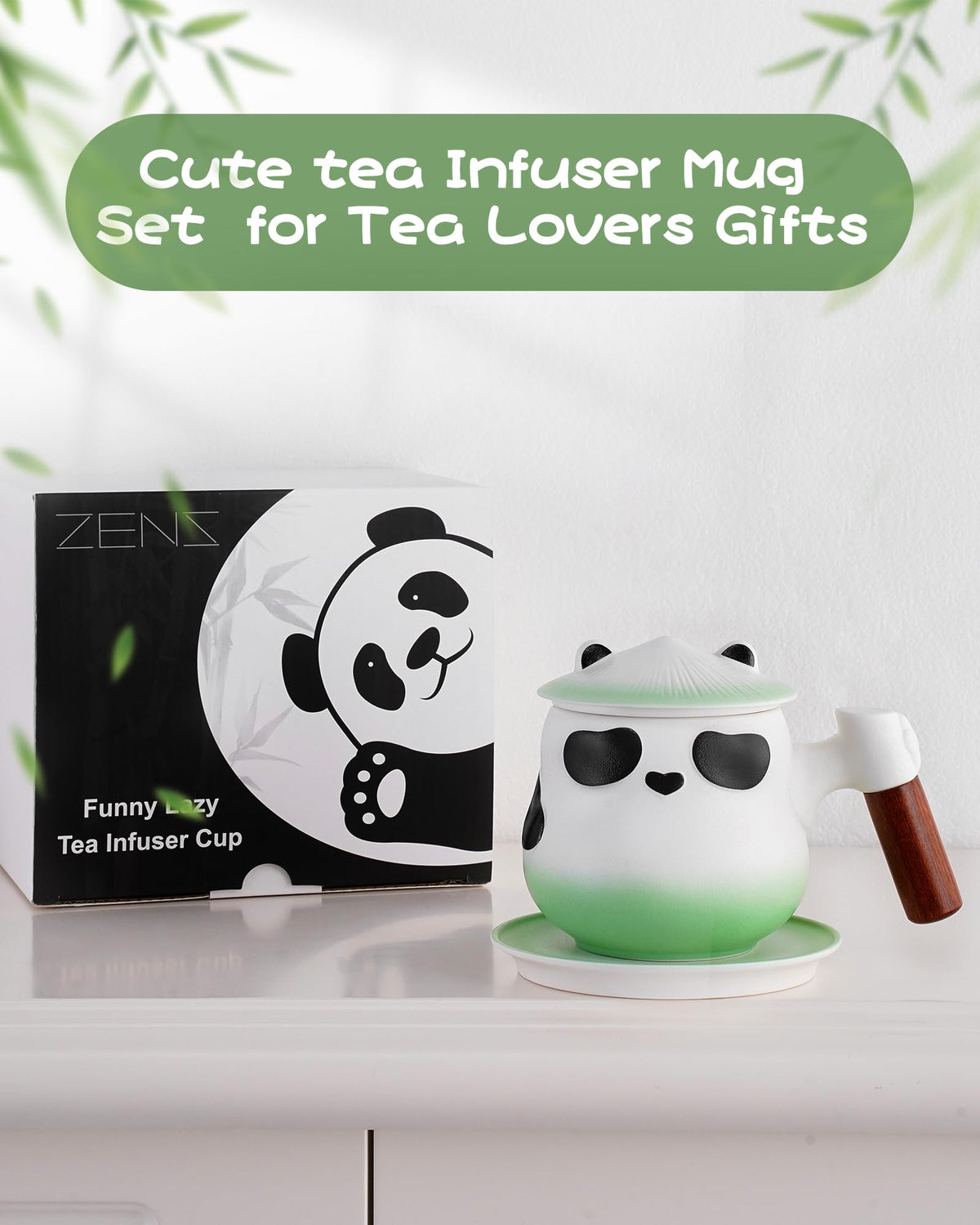 Tea Cup with Infuser and Lid for Loose Leaf Tea Steeper