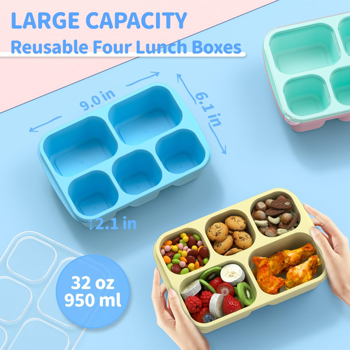 Bento Box Adult Lunch Box