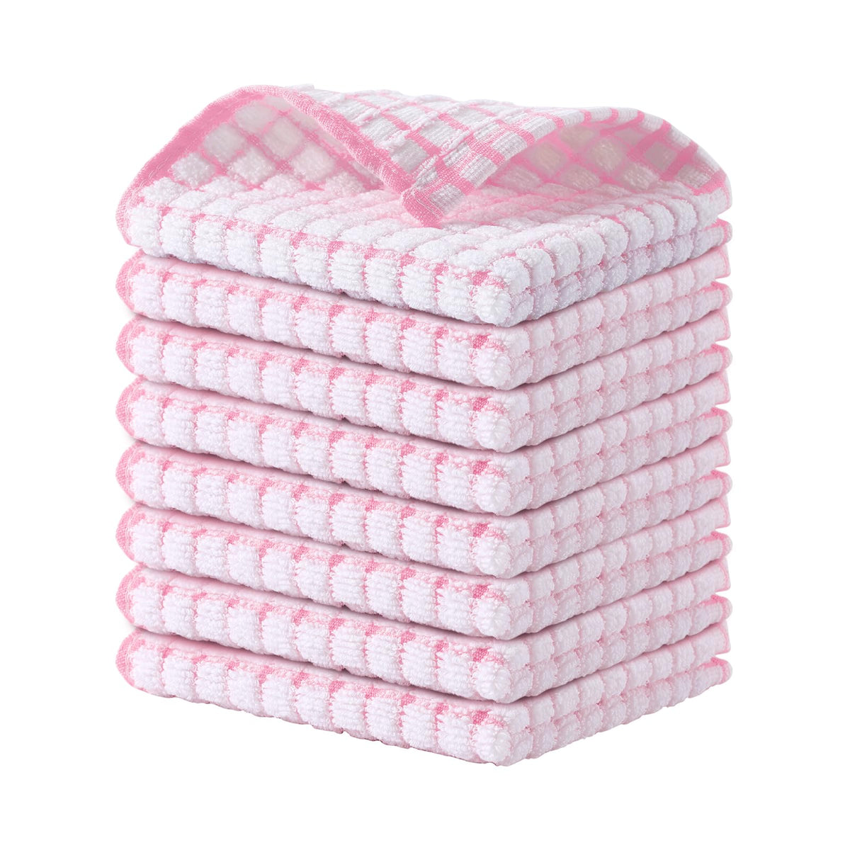 Cotton 8 Pack Terry Kitchen Dish Cloths (8 Count)