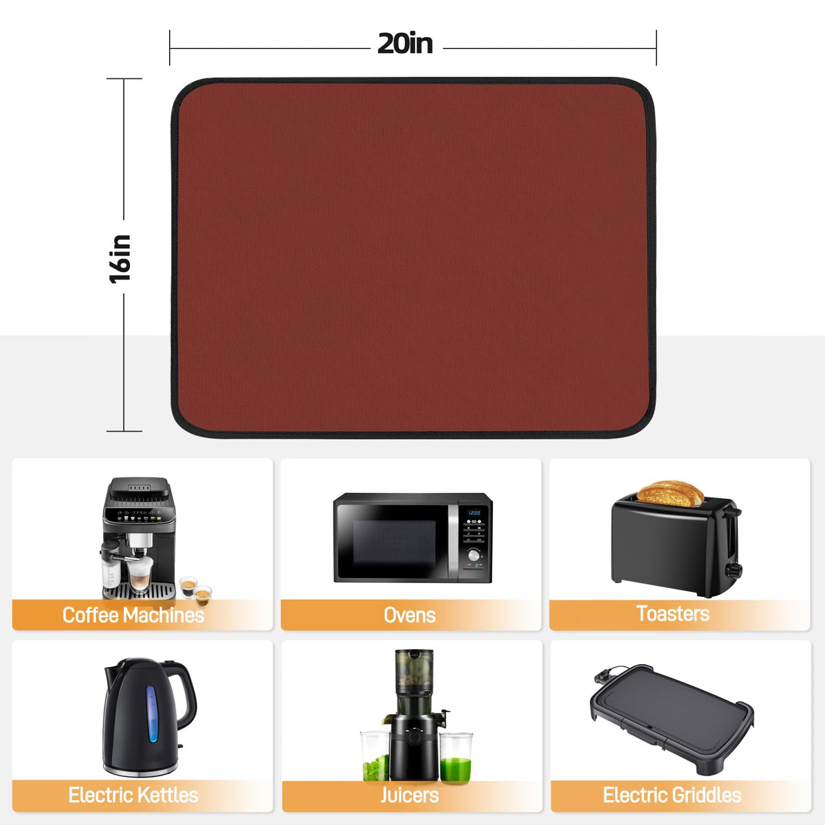 Heat Resistant Mats for Air Fryer on Countertop